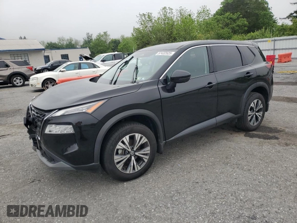 2021 Nissan Rogue SV z VIN 5N1AT3BB9MC848809, wystawiony jako Copart lot #57432525 z przebiegiem 32 953 mil mil oraz Szkoda całkowita • Salvage title. Historia ofert i sprzedaży dostępna na DreamBid. Obrazek 1.