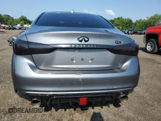 2019 Infiniti Q50 Luxe with VIN JN1EV7AR7KM557600, listed as a Copart auction lot 65713405 with 48,542 mi miles and Salvage title. Bid and sale history available at DreamBid. Image 6.