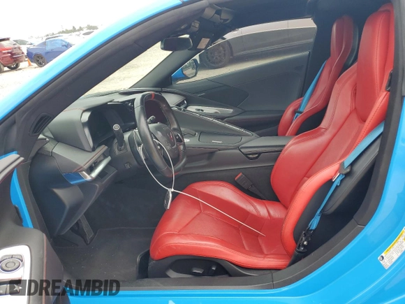 2021 Chevrolet Corvette 1LT with VIN 1G1YA2D42M5114172, listed as a Copart auction lot 70053944 with 0 mi miles and Salvage Title. Bid and sale history available at carsss.com. Image 7.