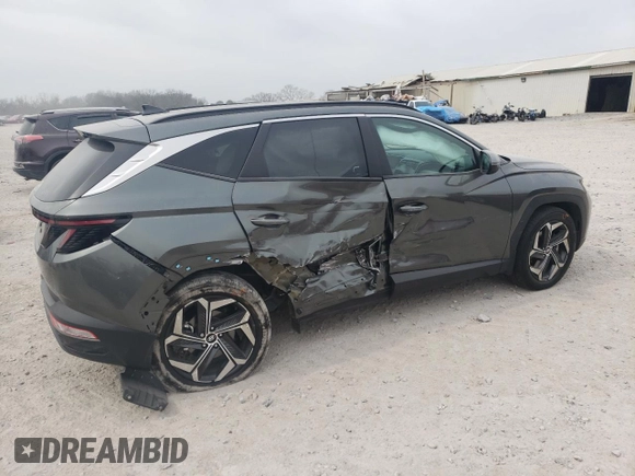 2022 Hyundai Tucson SEL with VIN 5NMJF3AE8NH059724, listed as a Copart auction lot 49106935 with 23,497 mi miles and Salvage Title. Bid and sale history available at carsss.com. Image 3.