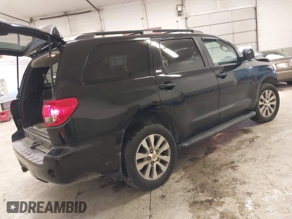2011 Toyota Sequoia SR5 with VIN 5TDBY5G19BS047363, listed as a IAAI auction lot 41296868 with 264,632 mi miles. Bid and sale history available at carsss.com. Image 4.