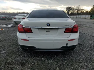 2013 BMW 7 Series 740Li with VIN WBAYE4C52DDW22629, listed as a Copart auction lot 44608645 with 163,135 mi miles and Salvage Title. Bid and sale history available at carsss.com. Image 6.
