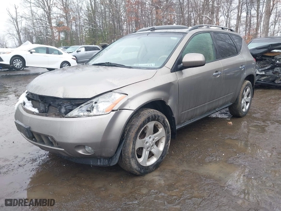 2004 Nissan Murano SE with VIN JN8AZ08W84W307524, listed as a IAAI auction lot 41563833 with 209,634 mi miles. Bid and sale history available at carsss.com. Image 2.