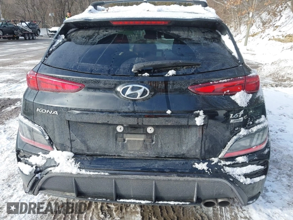 2022 Hyundai Kona N Line with VIN KM8K3CA31NU787336, listed as a IAAI auction lot 41275126 with 34,180 mi miles. Bid and sale history available at carsss.com. Image 16.