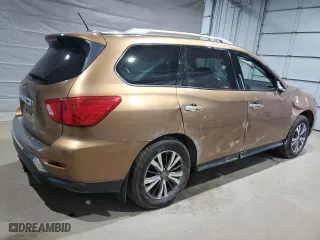 2017 Nissan Pathfinder S with VIN 5N1DR2MMXHC601891, listed as a Copart auction lot 48224485 with 96,224 mi miles and Salvage Title. Bid and sale history available at carsss.com. Image 3.
