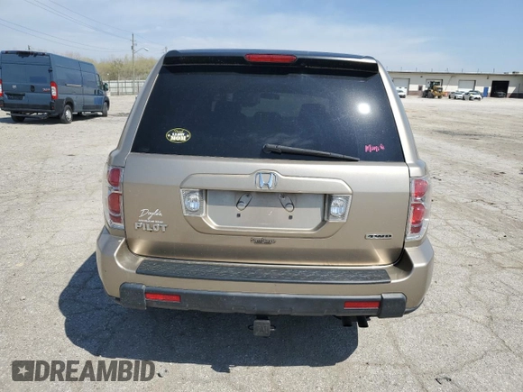 2006 Honda Pilot LX z VIN 5FNYF18196B017457, wystawiony jako Copart lot #53818945 z przebiegiem 148 041 mil mil oraz Szkoda całkowita • Salvage title. Historia ofert i sprzedaży dostępna na DreamBid. Obrazek 6.