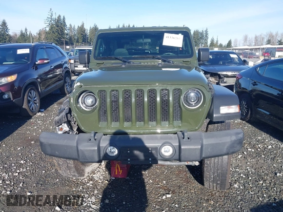 2021 Jeep Wrangler Sport S with VIN 1C4GJXAN0MW647662, listed as a IAAI auction lot 41336264 with 41,612 mi miles and . Bid and sale history available at DreamBid. Image 12.