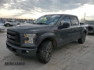 2017 Ford F-150 XL with VIN 1FTEW1EP4HFB03334, listed as a Copart auction lot 80623344 with 123,193 mi miles and Salvage Title. Bid and sale history available at carsss.com. Image 1.