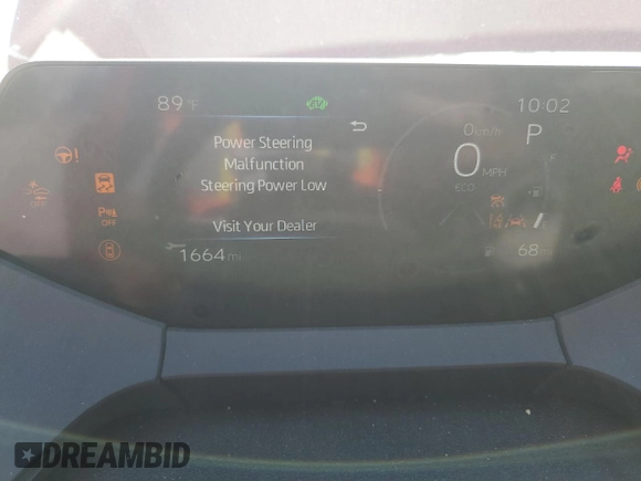 2024 Toyota Prius LE with VIN JTDADABU2R3008353, listed as a Copart auction lot 63567035 with 1,664 mi miles and Salvage title. Bid and sale history available at DreamBid. Image 9.