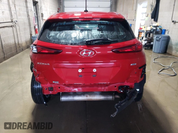 2021 Hyundai Kona SE with VIN KM8K1CAA4MU739039, listed as a Copart auction lot 48421685 with 84,657 mi miles and Salvage Title. Bid and sale history available at carsss.com. Image 6.