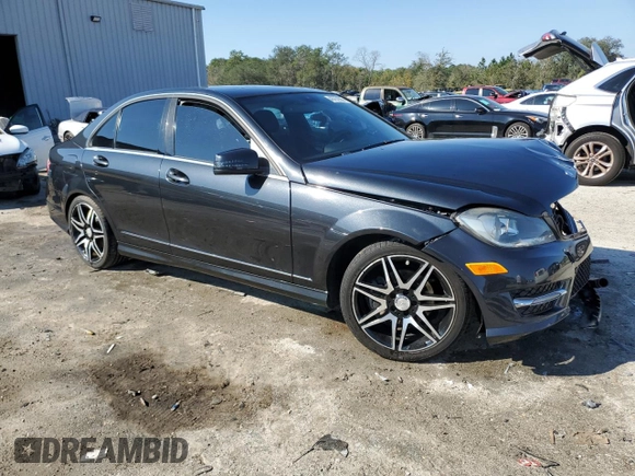2013 Mercedes-Benz C 250 Sport with VIN WDDGF4HB4DA852223, listed as a Copart auction lot 46757365 with 107,243 mi miles and Salvage title. Bid and sale history available at DreamBid. Image 4.