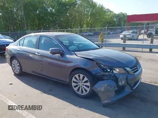 2013 Honda Accord EX-L with VIN 1HGCR2F89DA124961, listed as a IAAI auction lot 42072013 with 141,480 mi miles and . Bid and sale history available at DreamBid. Image 1.