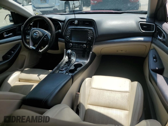 2018 Nissan Maxima S with VIN 1N4AA6AP6JC397820, listed as a Copart auction lot 54535485 with 56,676 mi miles and Salvage Title. Bid and sale history available at DreamBid. Image 8.