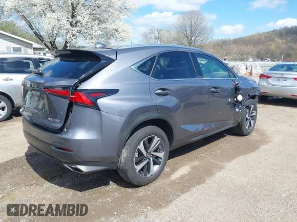 2018 Lexus NX with VIN JTJBARBZ1J2160087, listed as a IAAI auction lot 41975528 with 39,056 mi miles. Bid and sale history available at carsss.com. Image 4.
