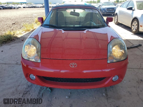 2004 Toyota MR2 z VIN JTDFR320840070477, wystawiony jako Copart lot #77913024 z przebiegiem 60 694 mil mil oraz Szkoda całkowita • Salvage title. Historia ofert i sprzedaży dostępna na DreamBid. Obrazek 5.