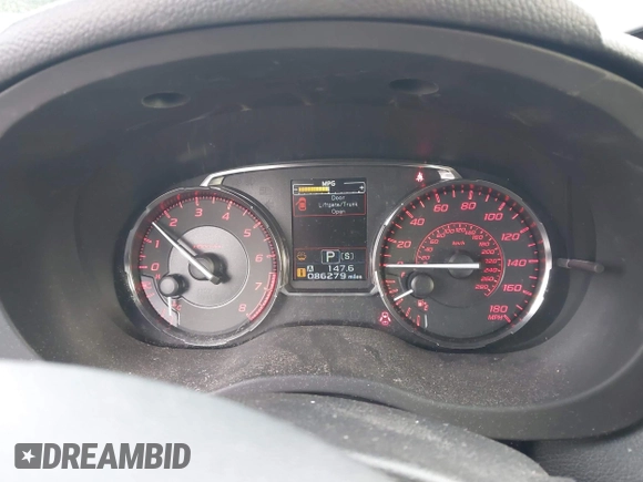 2015 Subaru WRX Premium with VIN JF1VA1D66F8814533, listed as a IAAI auction lot 42587359 with 86,279 mi miles and . Bid and sale history available at DreamBid. Image 7.