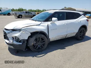 2021 Chevrolet Blazer LT with VIN 3GNKBBRA5MS506598, listed as a Copart auction lot 59820025 with 57,974 mi miles and Salvage title. Bid and sale history available at DreamBid. Image 1.