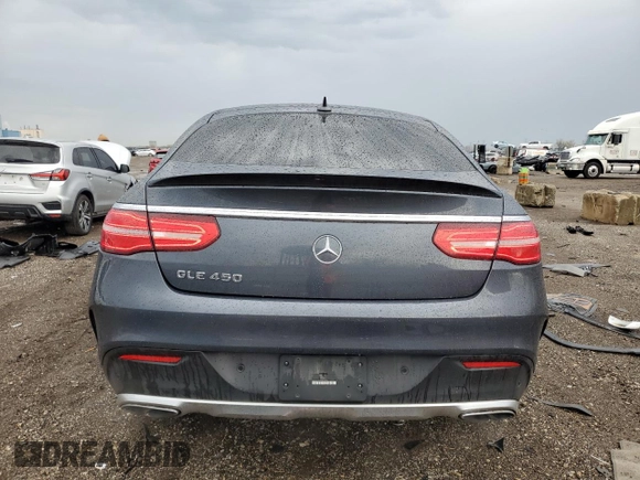 2016 Mercedes-Benz GLE 450 AMG with VIN 4JGED6EB7GA023492, listed as a Copart auction lot 53507835 with 65,671 mi miles and Salvage title. Bid and sale history available at DreamBid. Image 6.