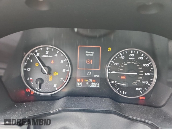 2023 Subaru Legacy Premium with VIN 4S3BWAC66P3005452, listed as a Copart auction lot 63138645 with 10,864 mi miles and Salvage title. Bid and sale history available at DreamBid. Image 9.