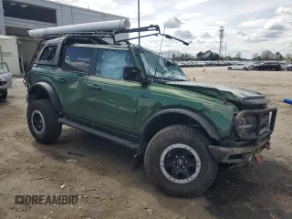 2022 Ford Bronco with VIN 1FMEE5DP3NLB78207, listed as a Copart auction lot 51424635 with 34,004 mi miles and Salvage title. Bid and sale history available at DreamBid. Image 4.