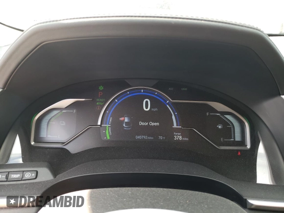 2018 Honda Clarity Plug-In Hybrid with VIN JHMZC5F15JC005995, listed as a Copart auction lot 45199474 with 40,792 mi miles. Bid and sale history available at carsss.com. Image 9.
