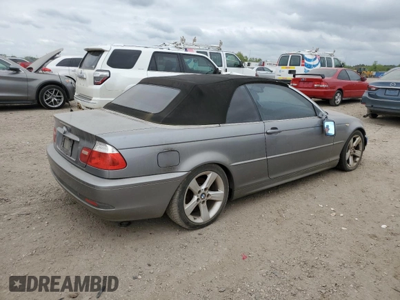 2004 BMW 3 Series 325Ci with VIN WBABW33474PL29862, listed as a Copart auction lot 53180965 with 126,894 mi miles and Clean Title. Bid and sale history available at carsss.com. Image 3.