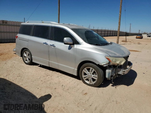 2014 Nissan Quest SV z VIN JN8AE2KP3E9100936, wystawiony jako Copart lot #46154645 z przebiegiem 129 084 mil mil oraz Szkoda całkowita • Salvage title. Historia ofert i sprzedaży dostępna na DreamBid. Obrazek 4.