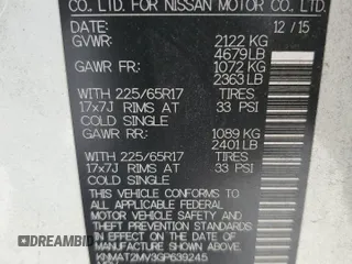 2016 Nissan Rogue SV z VIN KNMAT2MV3GP639245, wystawiony jako Copart lot #58934285 z przebiegiem 100 215 mil mil oraz Szkoda całkowita • Salvage title. Historia ofert i sprzedaży dostępna na DreamBid. Obrazek 12.