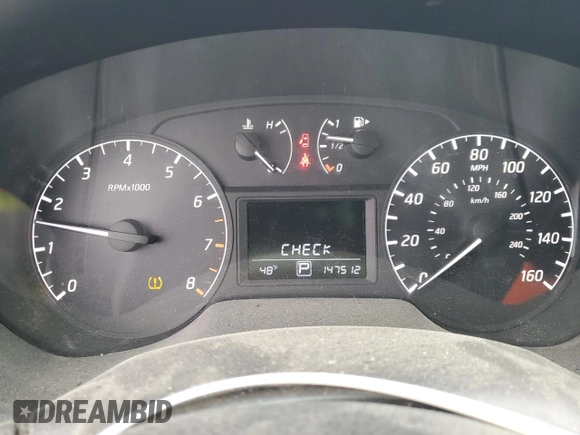 2015 Nissan Sentra S with VIN 3N1AB7AP8FY264099, listed as a Copart auction lot 80382924 with 147,512 mi miles and Salvage Title. Bid and sale history available at carsss.com. Image 9.
