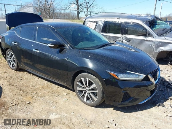 2020 Nissan Maxima SV with VIN 1N4AA6CV2LC379300, listed as a IAAI auction lot 41676063 with 75,604 mi miles. Bid and sale history available at carsss.com. Image 1.