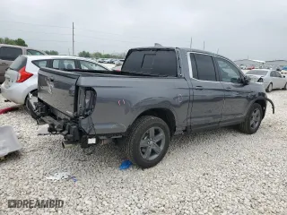 2023 Honda Ridgeline RTL with VIN 5FPYK3F5XPB025508, listed as a Copart auction lot 50920095 with 3,913 mi miles and Salvage Title. Bid and sale history available at carsss.com. Image 3.