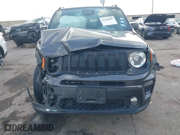 2021 Jeep Renegade Latitude with VIN ZACNJCBB0MPM51753, listed as a IAAI auction lot 42168640 with 42,741 mi miles and . Bid and sale history available at DreamBid. Image 12.