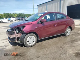 2024 Mitsubishi Mirage G4 ES with VIN ML32FUFJ5RHF00478, listed as a Copart auction lot 50647255 with 7,049 mi miles and Salvage Title. Bid and sale history available at carsss.com. Image 1.