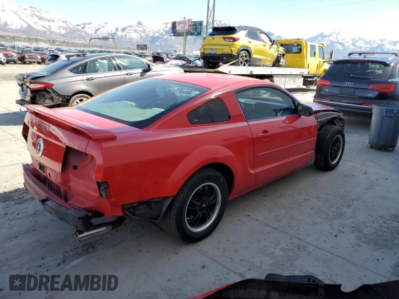 2008 Ford Mustang Deluxe with VIN 1ZVHT80N385153648, listed as a Copart auction lot 48418445 with 180,196 mi miles and Salvage Title. Bid and sale history available at carsss.com. Image 3.