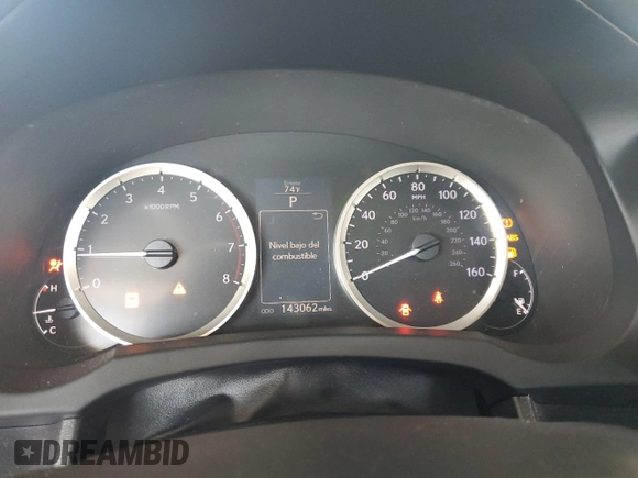 2016 Lexus IS 200t with VIN JTHBA1D26G5029215, listed as a Copart auction lot 64815105 with 143,062 mi miles and Salvage title. Bid and sale history available at DreamBid. Image 9.