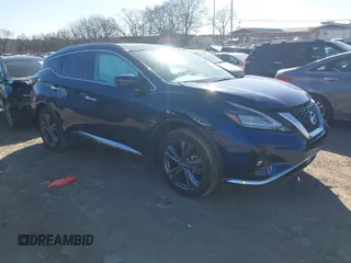 2020 Nissan Murano Platinum z VIN 5N1AZ2DS7LN142494, wystawiony jako IAAI lot #41747873 z przebiegiem 36 520 mil mil oraz . Historia ofert i sprzedaży dostępna na DreamBid. Obrazek 1.