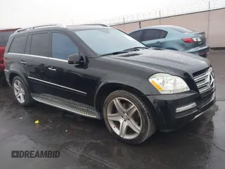 2011 Mercedes-Benz GL-Class GL 550 with VIN 4JGBF8GE8BA669522, listed as a IAAI auction lot 41583970 with 115,495 mi miles. Bid and sale history available at carsss.com. Image 1.