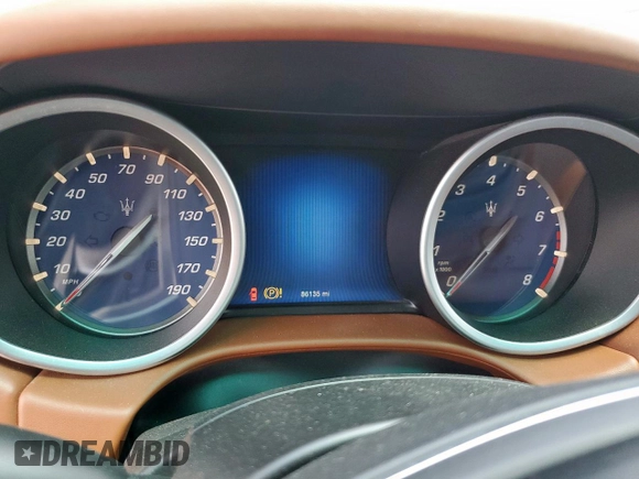 2014 Maserati Ghibli S Q4 with VIN ZAM57RTA8E1097777, listed as a Copart auction lot 59604665 with 86,135 mi miles and Salvage title. Bid and sale history available at DreamBid. Image 9.