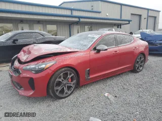2020 Kia Stinger GT2 with VIN KNAE55LC6L6076511, listed as a Copart auction lot 41895725 with 62,808 mi miles and Salvage Title. Bid and sale history available at carsss.com. Image 1.
