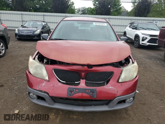 2005 Pontiac Vibe with VIN 5Y2SL638X5Z451699, listed as a Copart auction lot 62332425 with Not provided miles and Salvage title. Bid and sale history available at DreamBid. Image 5.