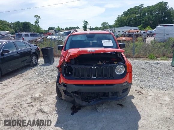 2017 Jeep Renegade Sport with VIN ZACCJAABXHPF61957, listed as a IAAI auction lot 42775922 with 124,571 mi miles and . Bid and sale history available at DreamBid. Image 12.