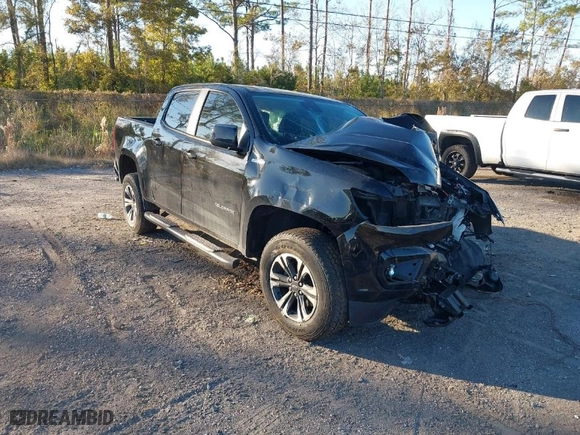 2021 Chevrolet Colorado 4WD Z71 with VIN 1GCPTDE19M1134150, listed as a IAAI auction lot 41018578 with 1 mi miles. Bid and sale history available at carsss.com. Image 1.