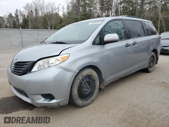 2011 Toyota Sienna with VIN 5TDZK3DC4BS159062, listed as a Copart auction lot 50988035 with 0 mi miles and Clean Title. Bid and sale history available at carsss.com. Image 1.