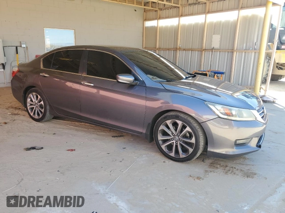 2014 Honda Accord Sport with VIN 1HGCR2F59EA296379, listed as a Copart auction lot 50086305 with 349,583 mi miles and Salvage Title. Bid and sale history available at DreamBid. Image 4.