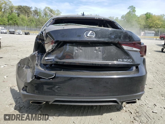 2019 Lexus IS 300 with VIN JTHC81D2XK5035236, listed as a Copart auction lot 54554095 with 70,847 mi miles and Salvage title. Bid and sale history available at DreamBid. Image 6.