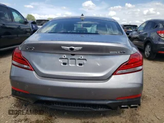 2021 Genesis G70 2.0T with VIN KMTG34LA0MU075248, listed as a Copart auction lot 59276124 with 14,240 mi miles and Salvage Title. Bid and sale history available at carsss.com. Image 6.