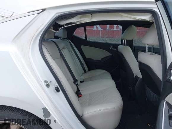 2015 Kia Optima SX Turbo with VIN 5XXGR4A69FG361006, listed as a IAAI auction lot 41870382 with 150,084 mi miles. Bid and sale history available at carsss.com. Image 8.