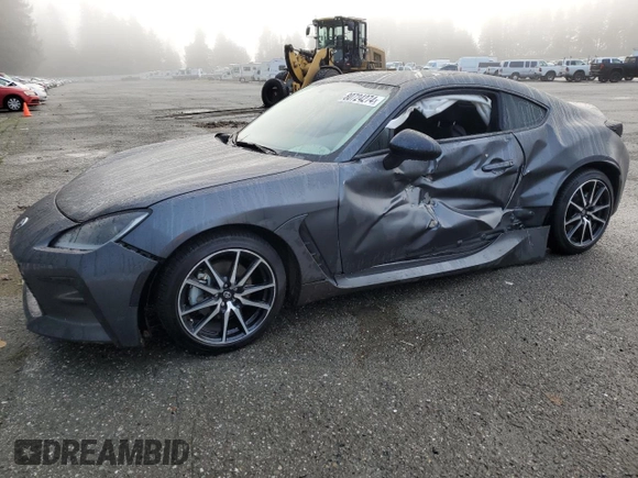 2023 Toyota GR86 with VIN JF1ZNBB13P9752636, listed as a Copart auction lot 80724274 with 16,350 mi miles and Salvage Title. Bid and sale history available at carsss.com. Image 1.