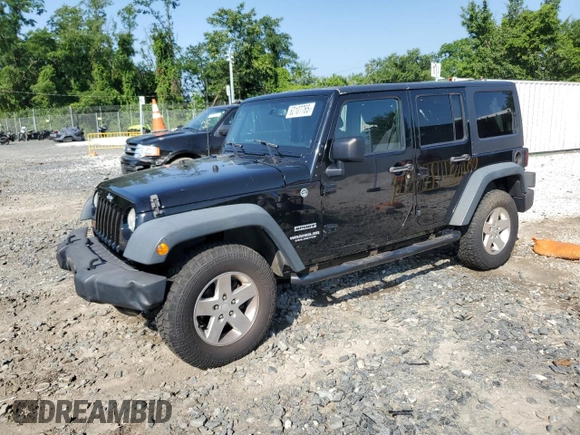 2013 Jeep Wrangler Unlimited Sport with VIN 1C4BJWDG8DL631518, listed as a Copart auction lot 62107765 with 132,617 mi miles and Clean title. Bid and sale history available at DreamBid. Image 1.