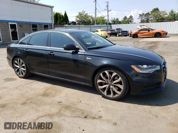 2012 Audi A6 Prestige with VIN WAUHGAFC9CN161330, listed as a Copart auction lot 63708745 with 163,299 mi miles and Salvage title. Bid and sale history available at DreamBid. Image 4.